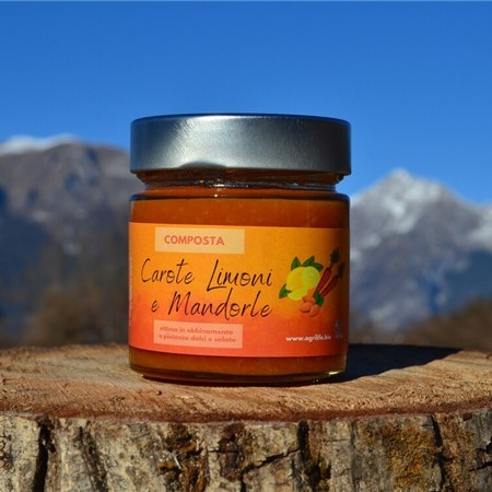 Composta di Carote, Limoni e Mandorle 230 g